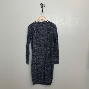3/$25 Rue21 knitted long cardigan sweater, size medium,  blue with white.